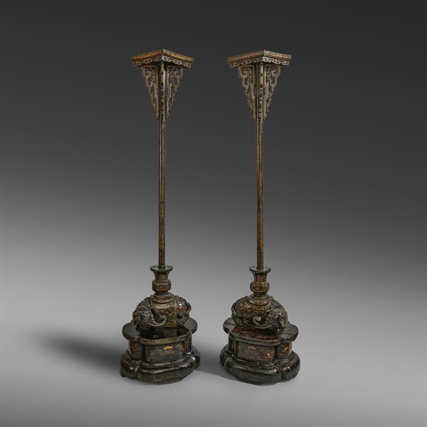 1. A Pair of Lantern Stands