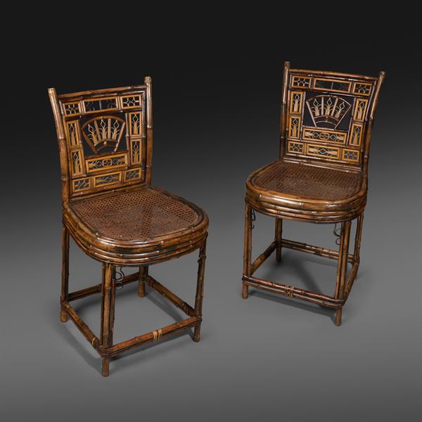 19. Pair of Bamboo Chairs