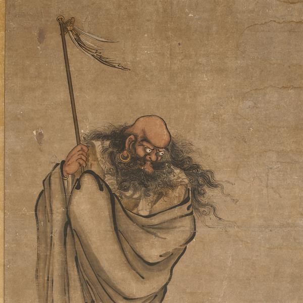 44. Buddhist monk painting