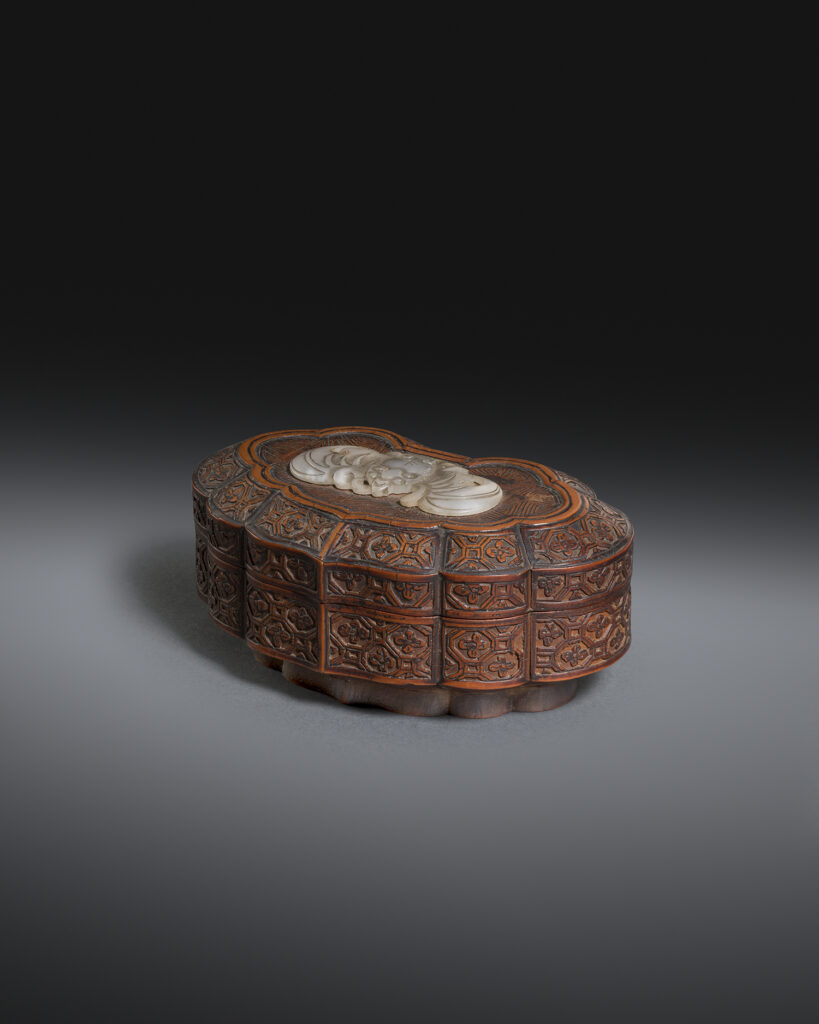 Carved Bamboo Box in the form of a Large Ruyi Head SOLD