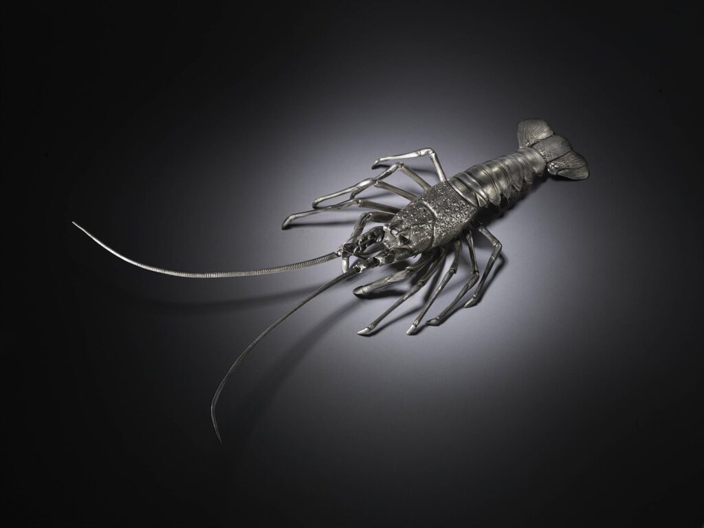 Articulated Silvered Bronze Crayfish SOLD