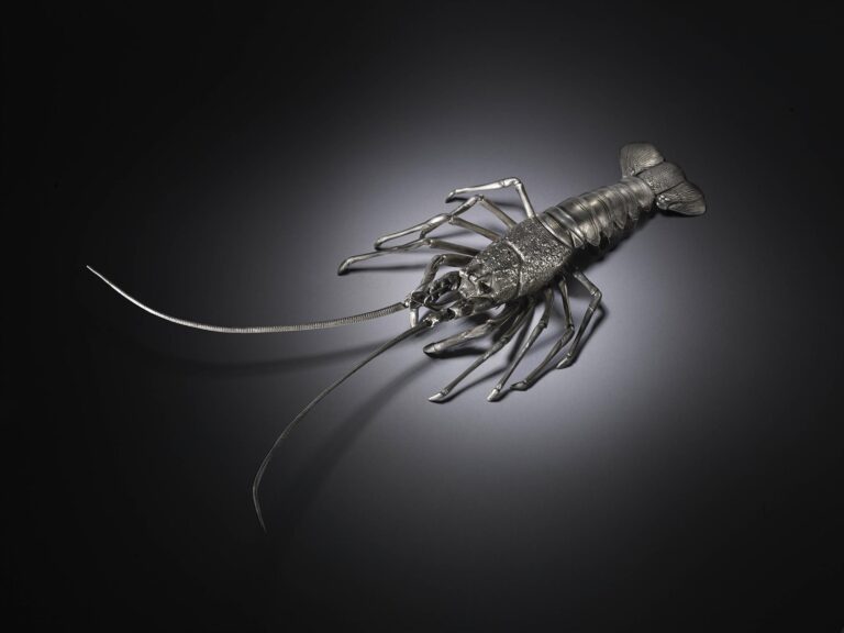 Articulated Silvered Bronze Crayfish SOLD