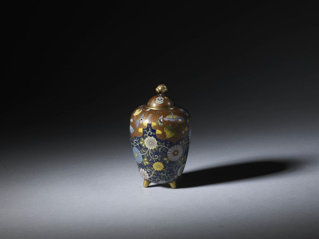 Very Fine Cloisonne Vase and Cover SOLD