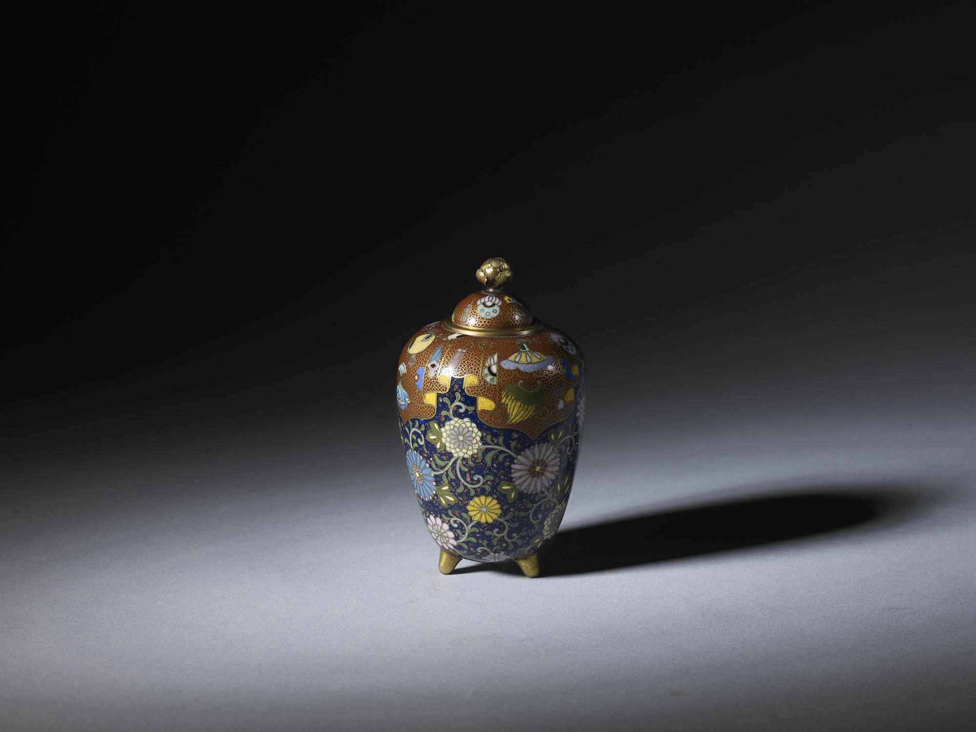 Very Fine Cloisonne Vase and Cover SOLD