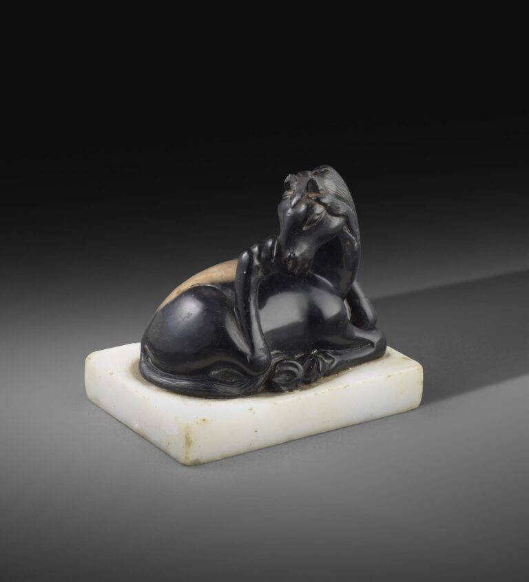 Soapstone Model of a Recumbent Horse