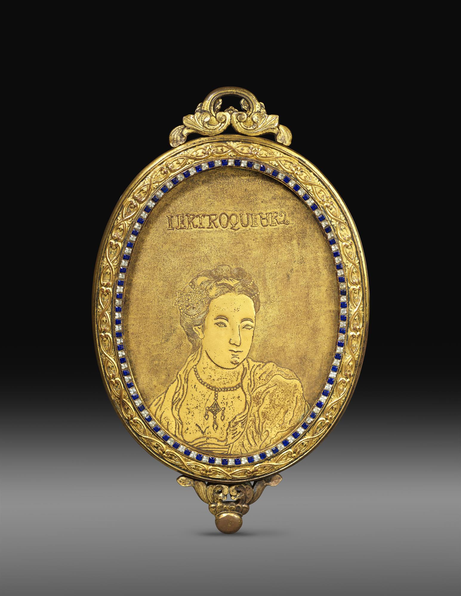 Canton Gilt Bronze Mirror