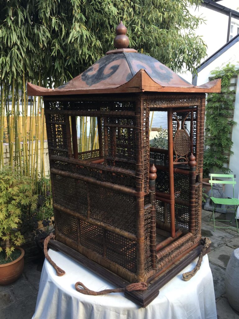 Sedan Chair with a Rectangular Tin Roof SOLD