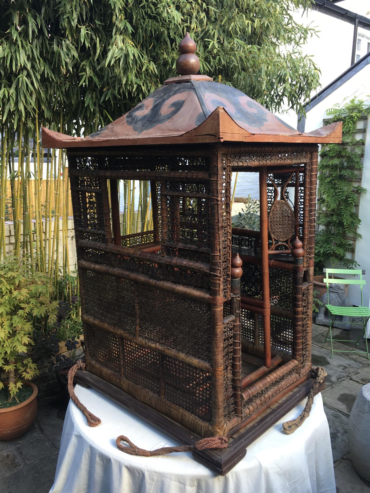 Sedan Chair with a Rectangular Tin Roof SOLD