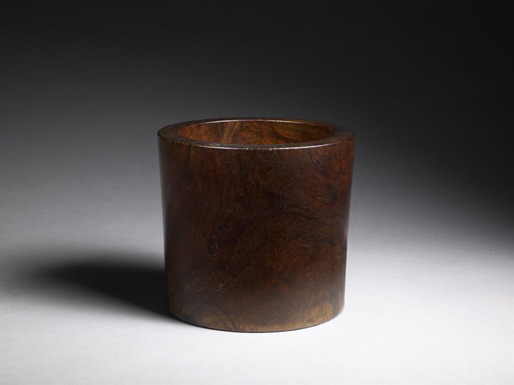 Haung Huali Wooden Brush Pot