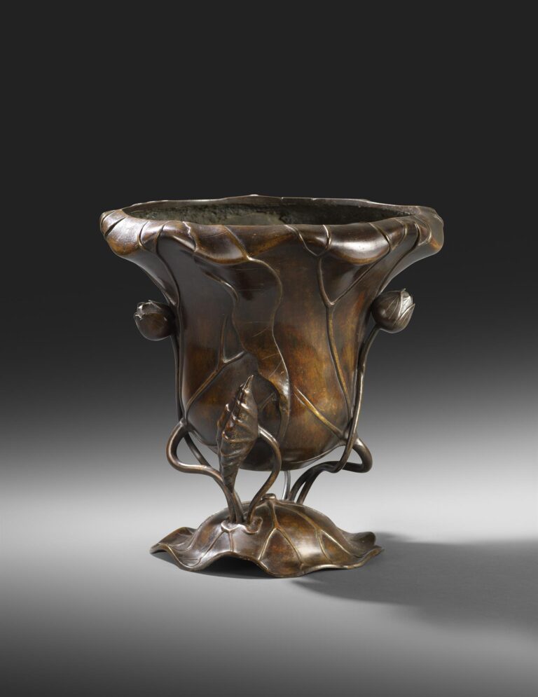 Lotus Bronze Jardiniere