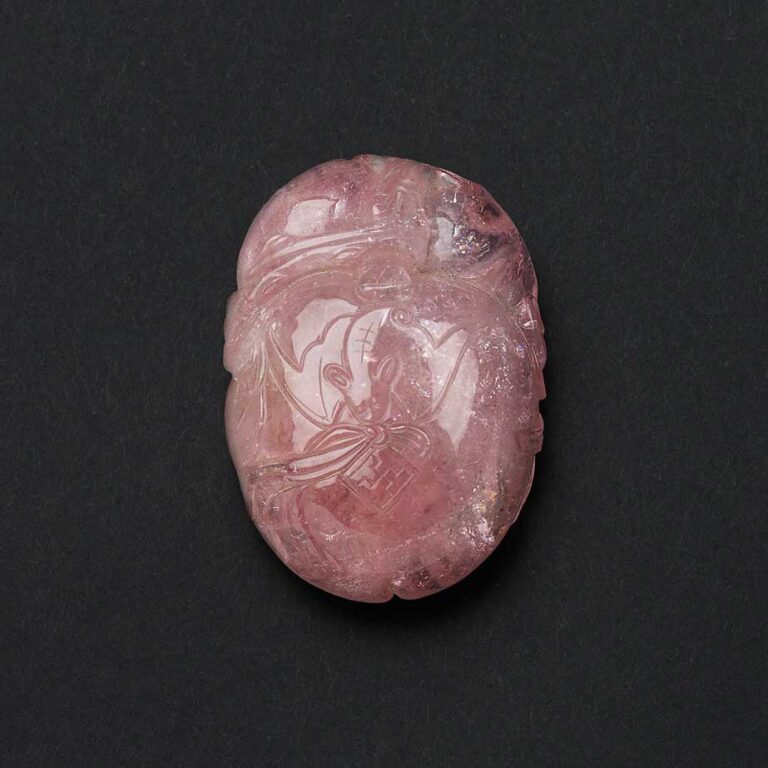 Tourmaline Pebble Carving SOLD