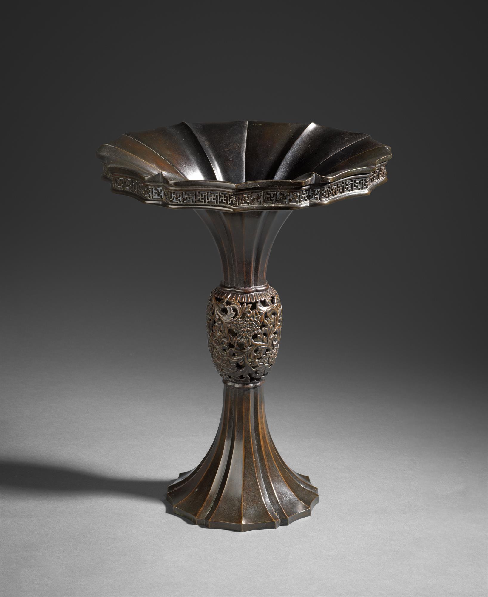 Elegant Bronze Flower Vase