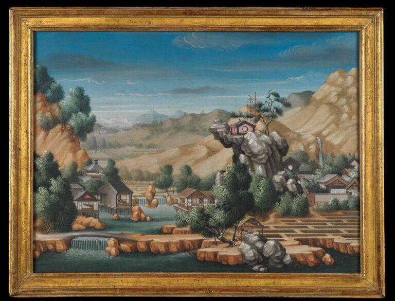 Pair of Gouache Landscape Paintings SOLD