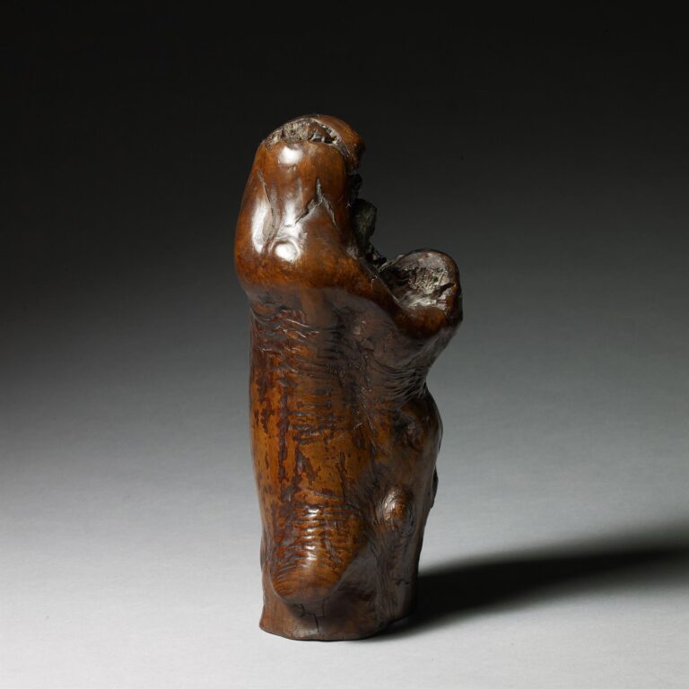 A Rootwood Carving of Daruma