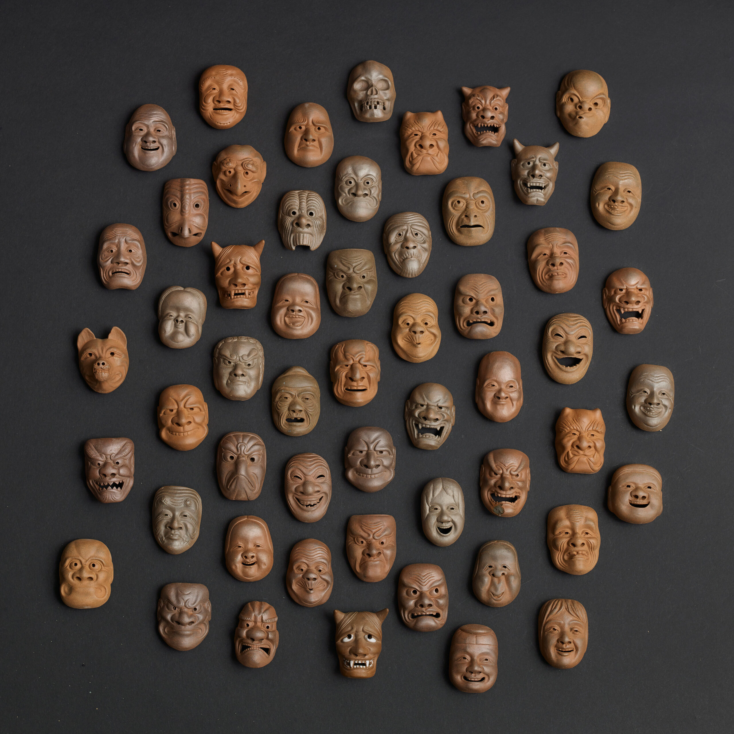 54 Pottery Masks