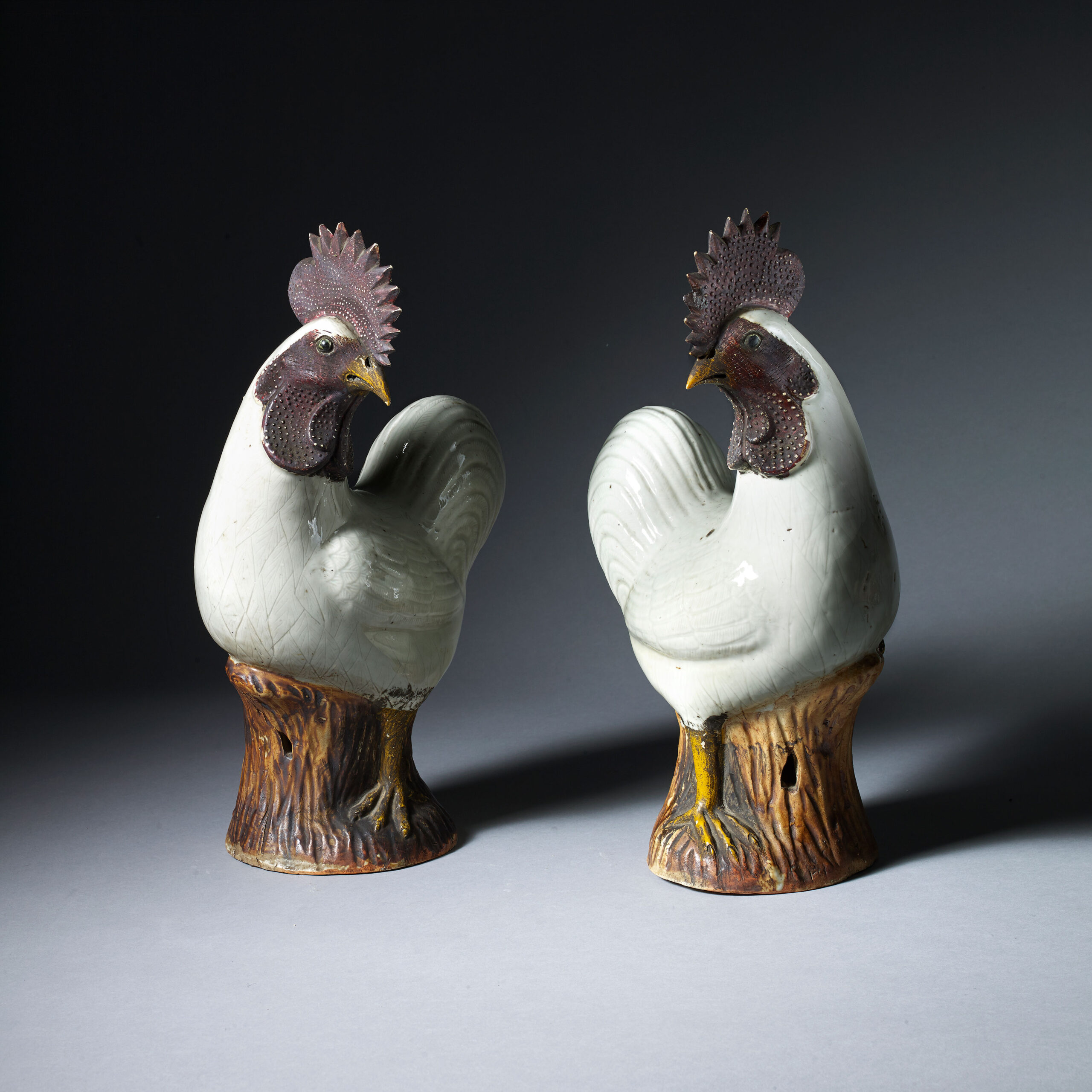 Pair of Roosters