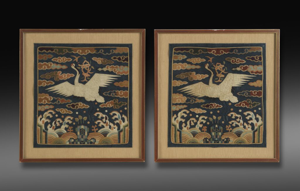 Pair of Korean Rank Badges