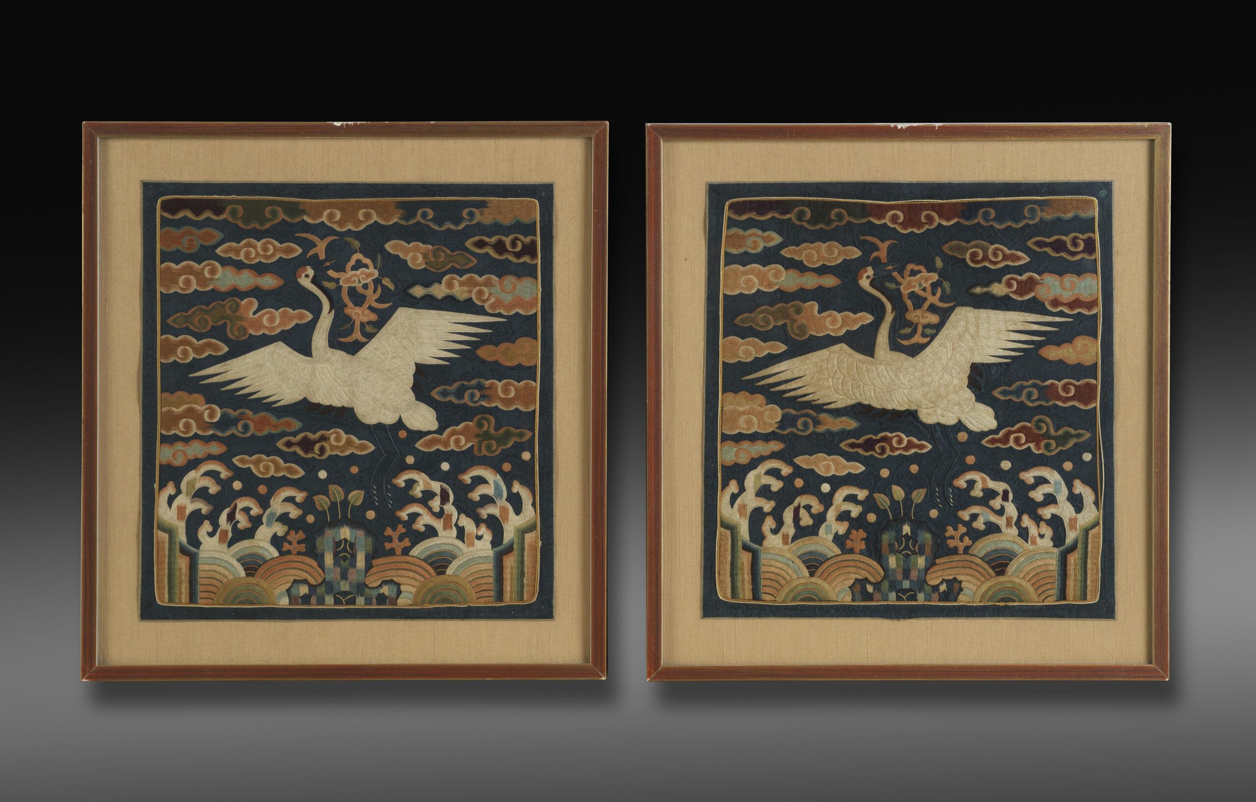 Pair of Korean Rank Badges