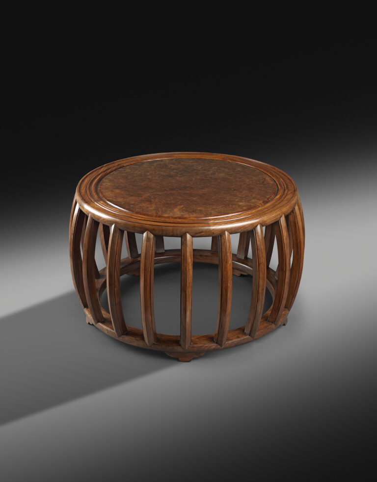 Low Wooden Table with Rich Patina