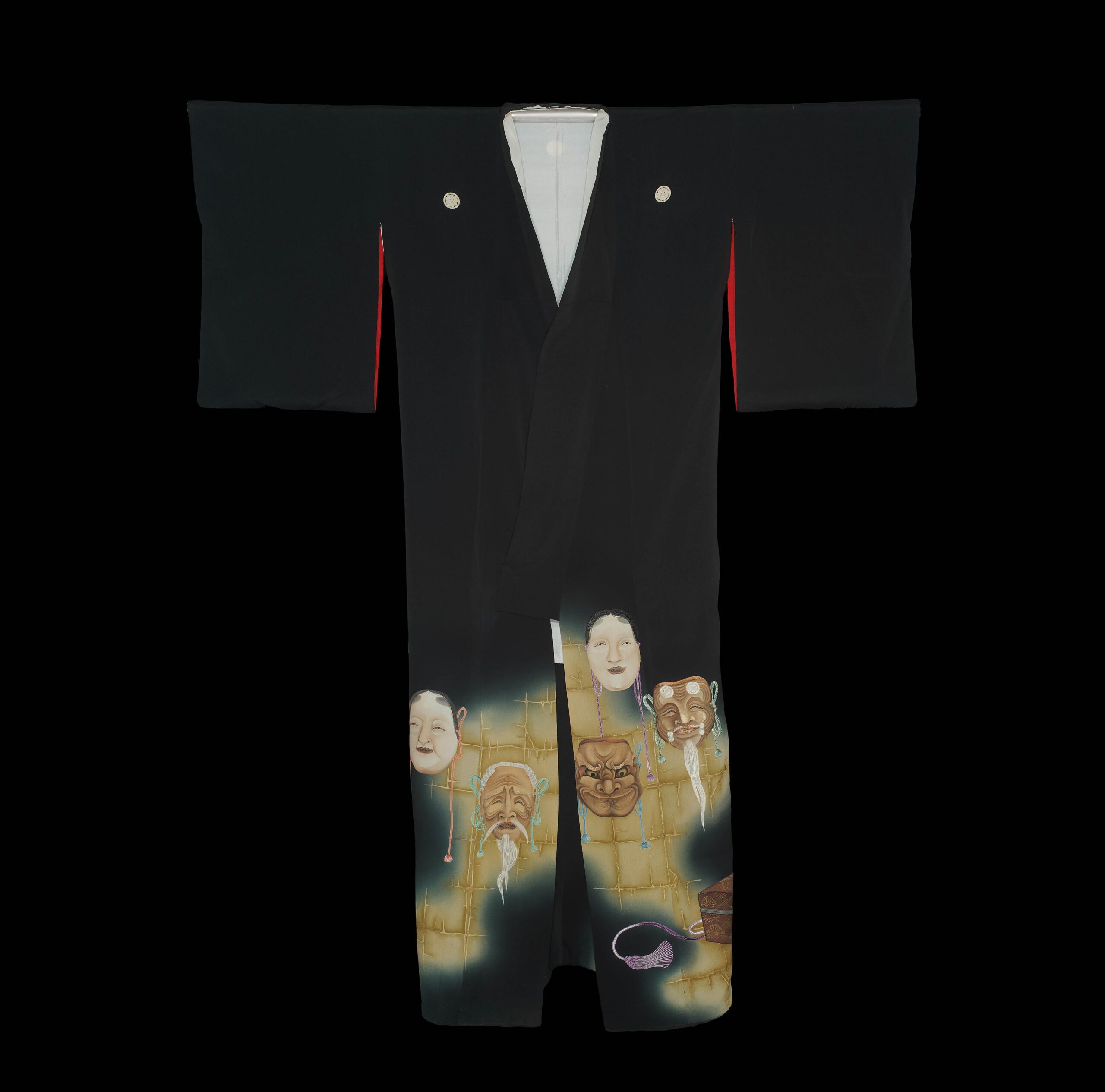Kimono with masks