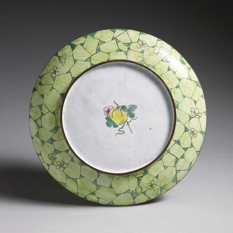 Decorated Enamel Dish
