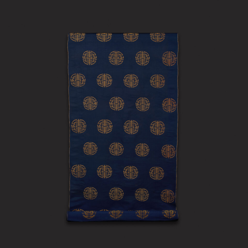 A Pair of Blue / Gold Panel