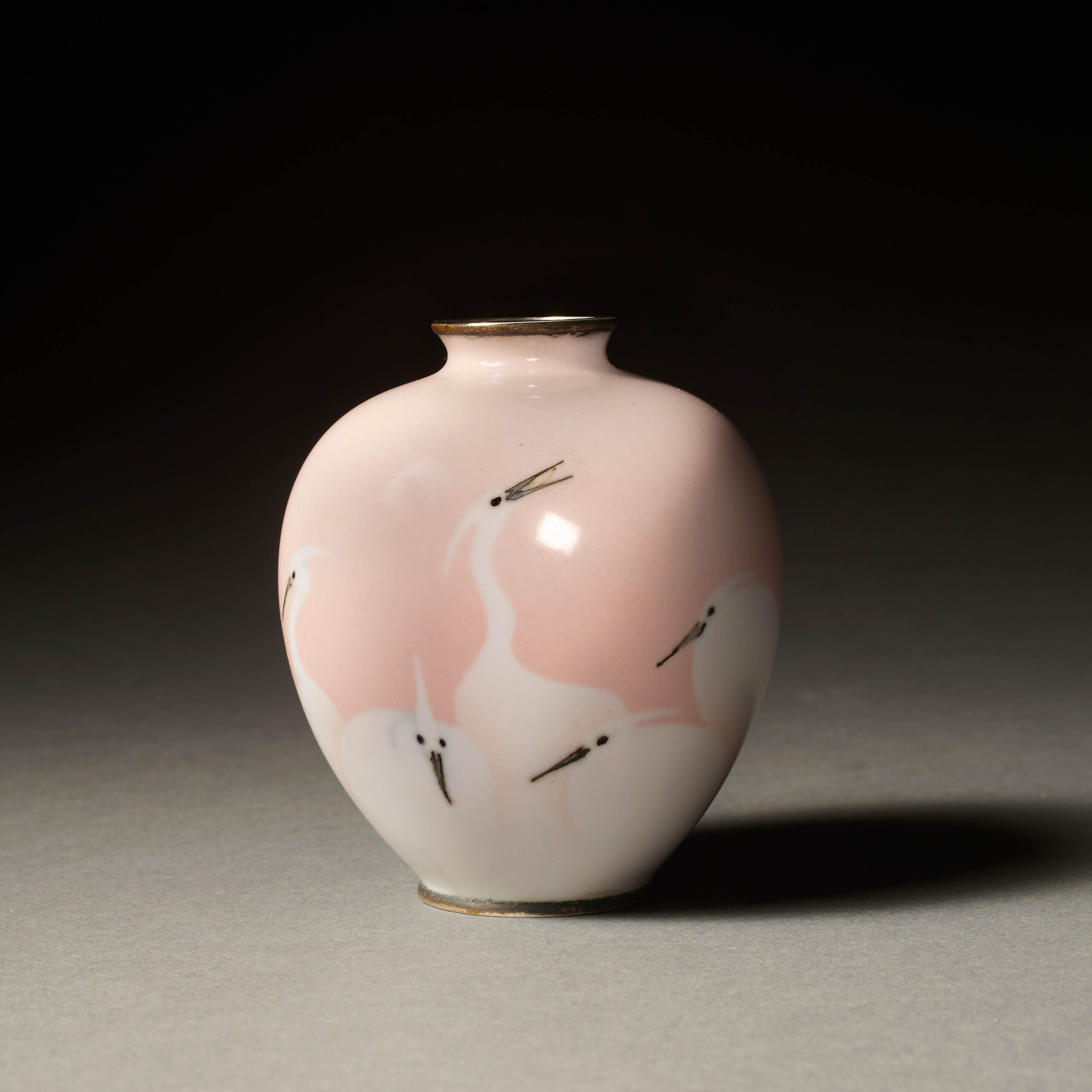 Pink Cloisonné Vase