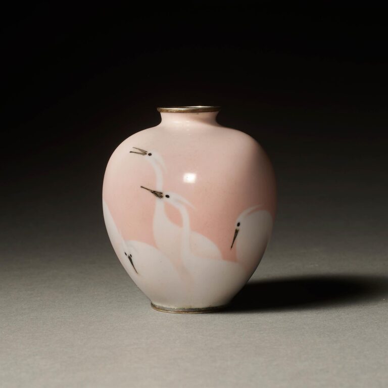 Pink Cloisonné Vase