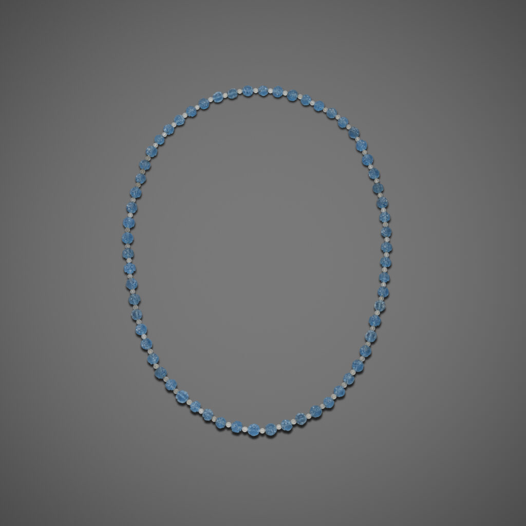 Blue Double Happiness Beads