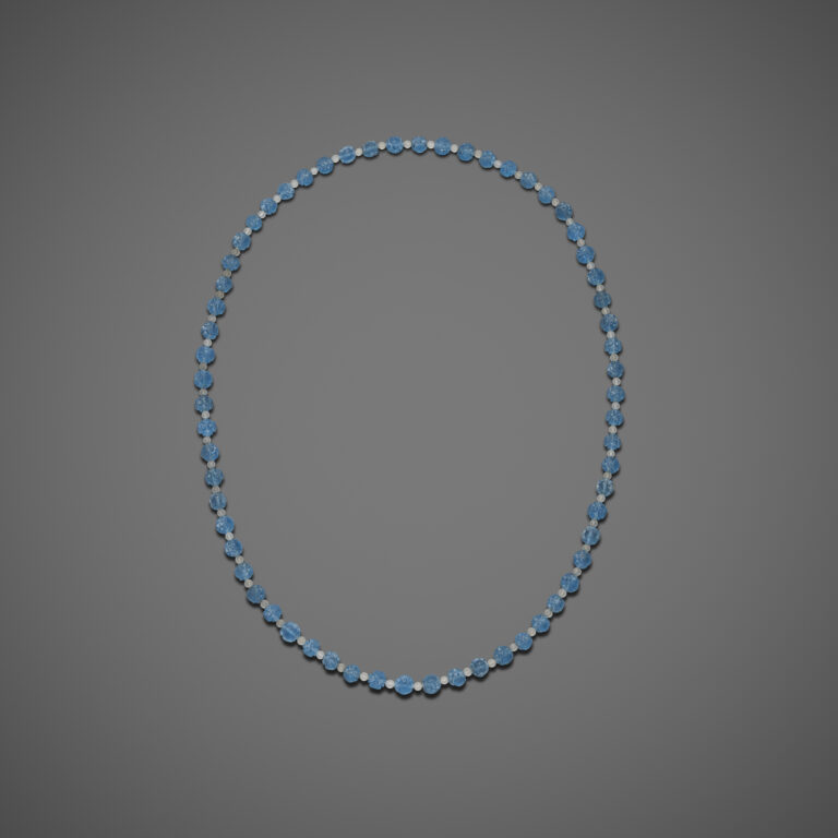 Blue Double Happiness Beads