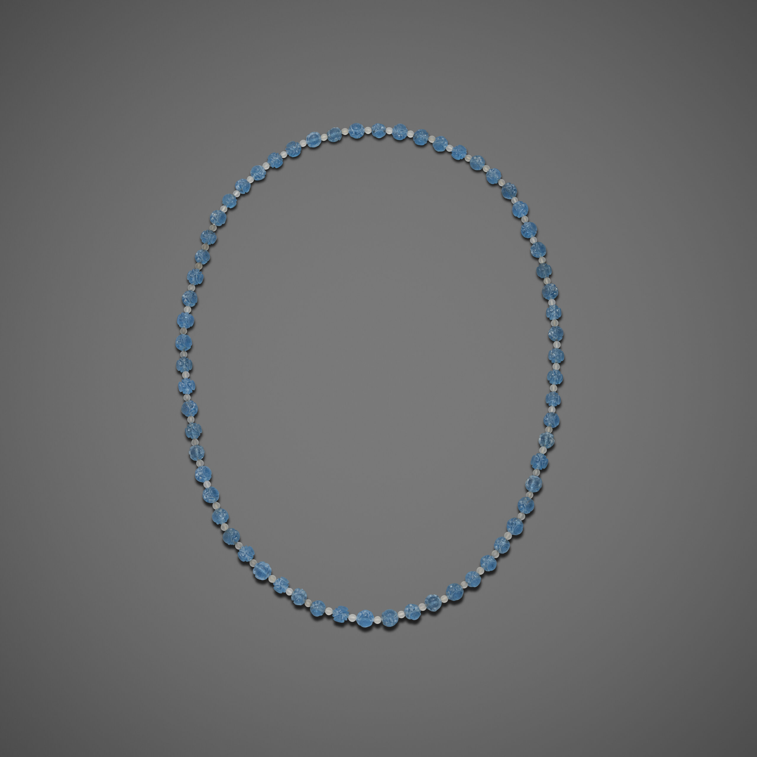 Blue Double Happiness Beads