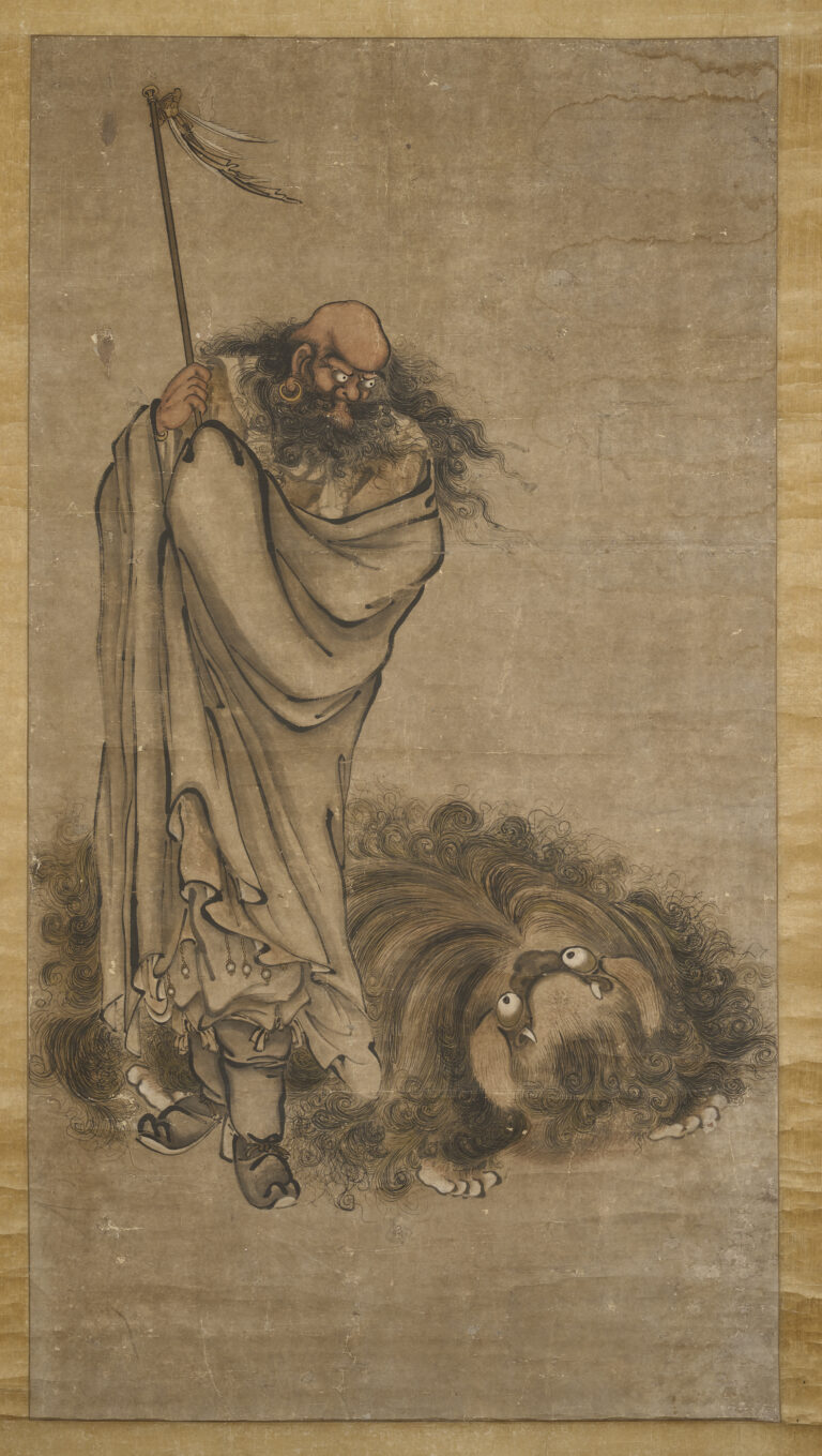 Buddhist monk painting
