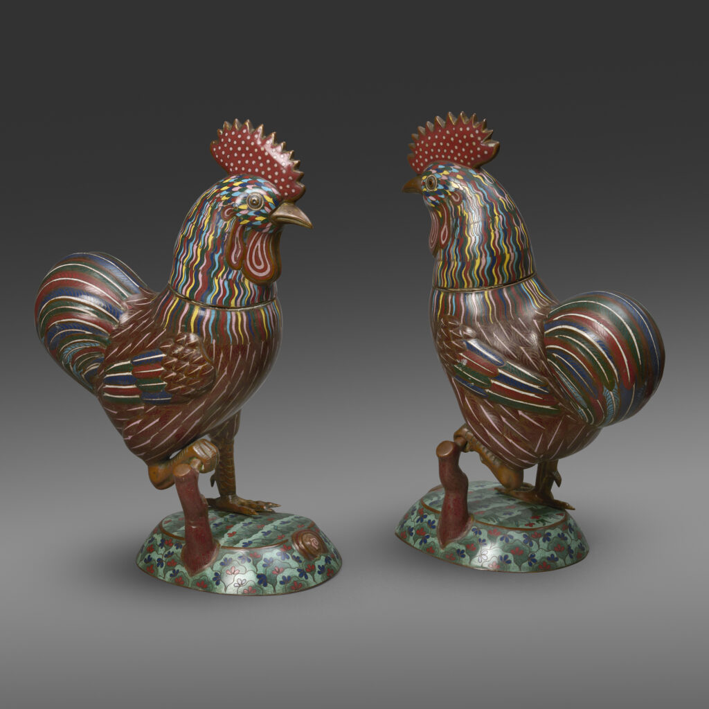Pair of Roosters