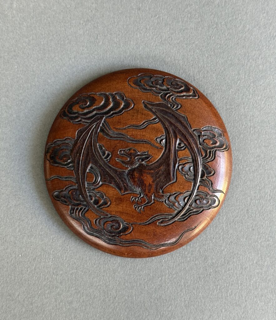 Carved Boxwood Lid