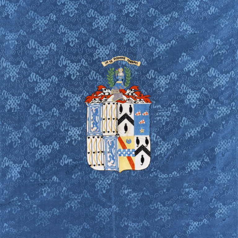 Rare blue coverlet