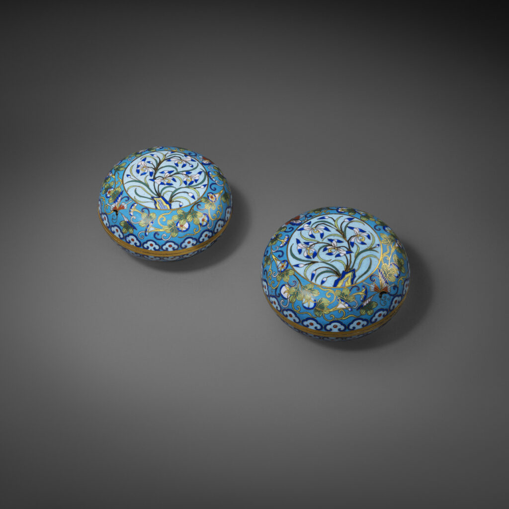 Pair of Cloisonné Boxes