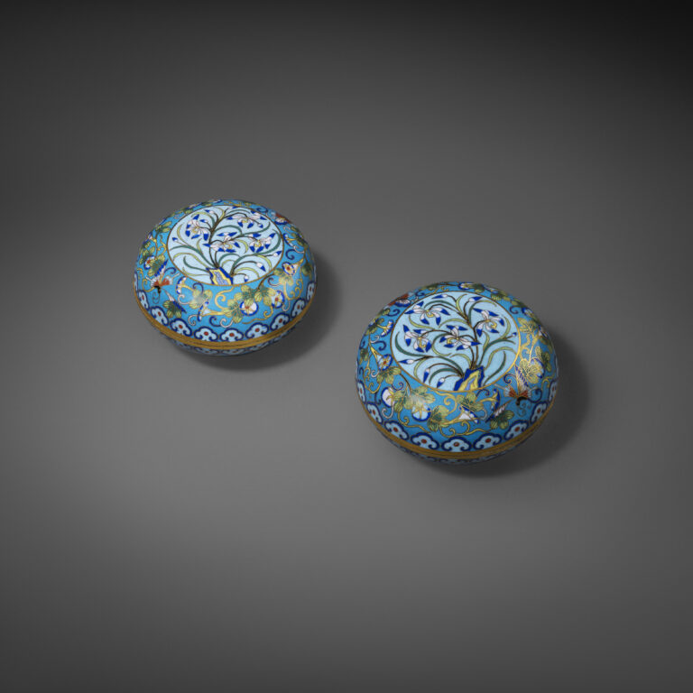 Pair of Cloisonné Boxes