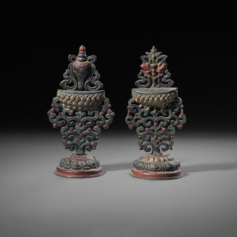 Pair of Copper Altar Emblems