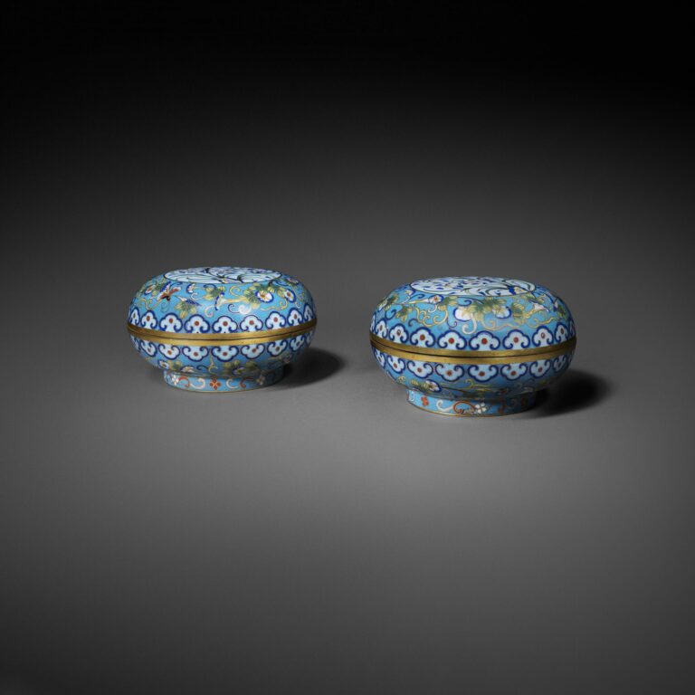 Pair of Cloisonné Boxes