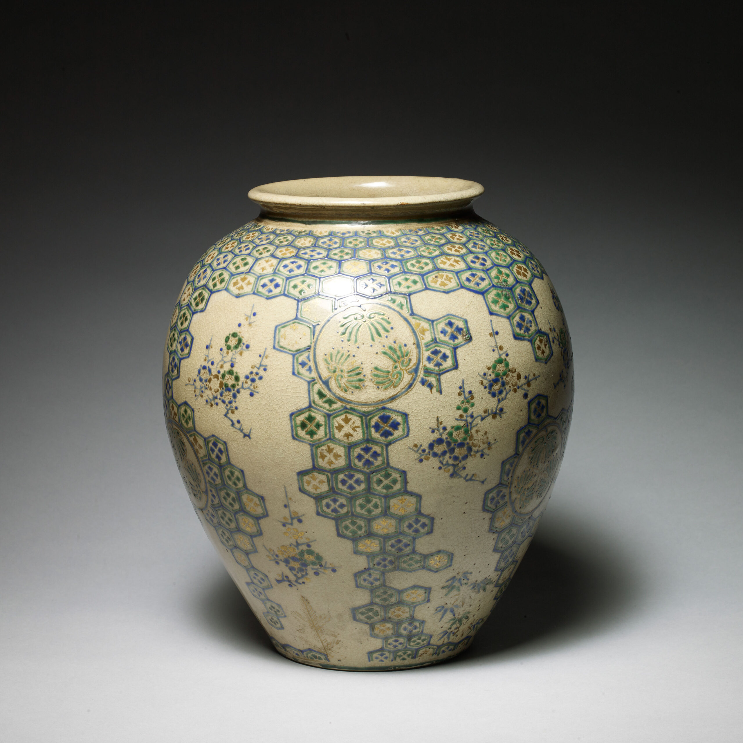 A Large Kyoto Vase