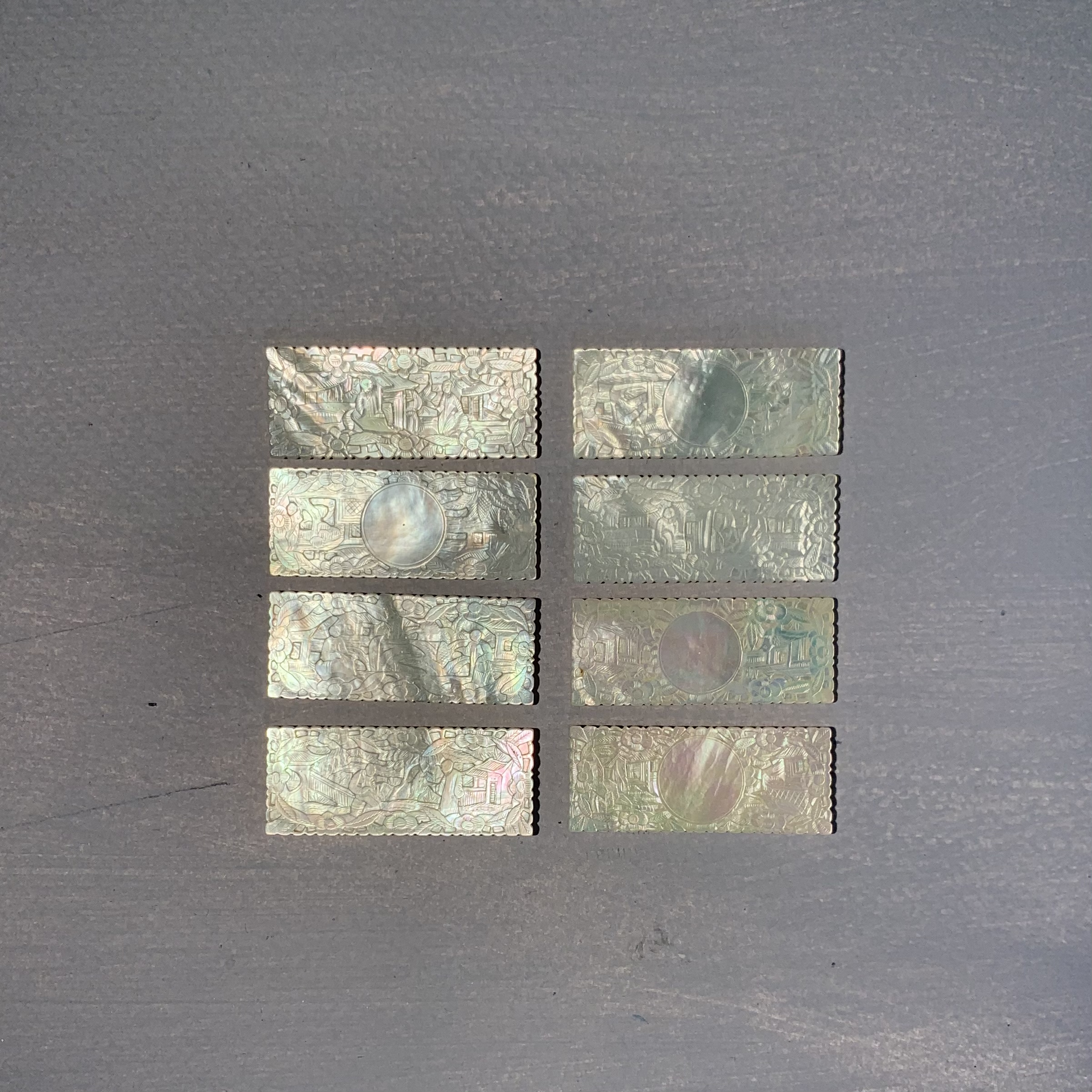 Mother of Pearl Games Counters