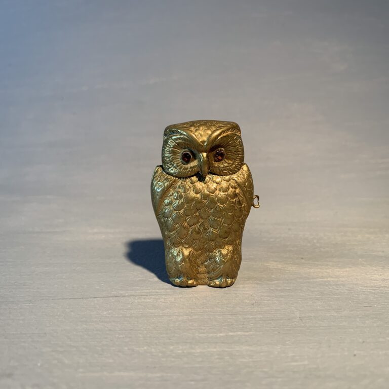 Gilt Copper Owl